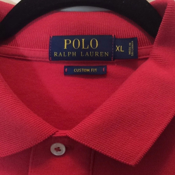 Polo by RL Red Shirt with Blue Pony Size XL - Picture 4 of 8